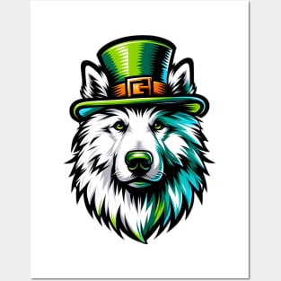 Croatian Sheepdog Celebrates Saint Patrick's Day Vividly Posters and Art